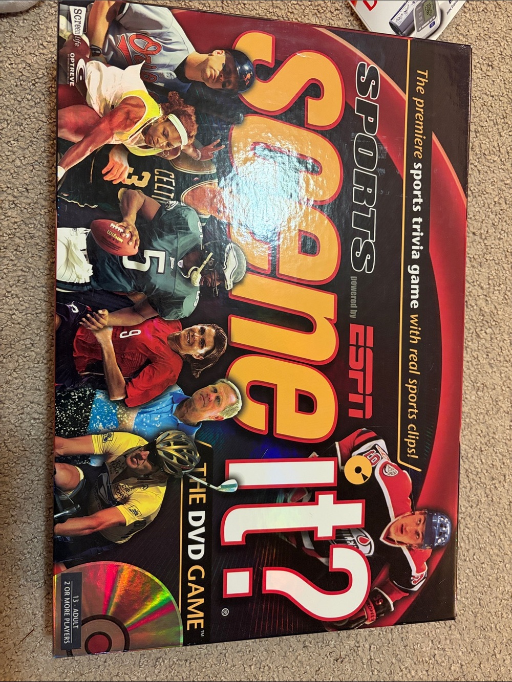 ESPN Sports Scene It? DVD Game - Red and Black Trivia Game